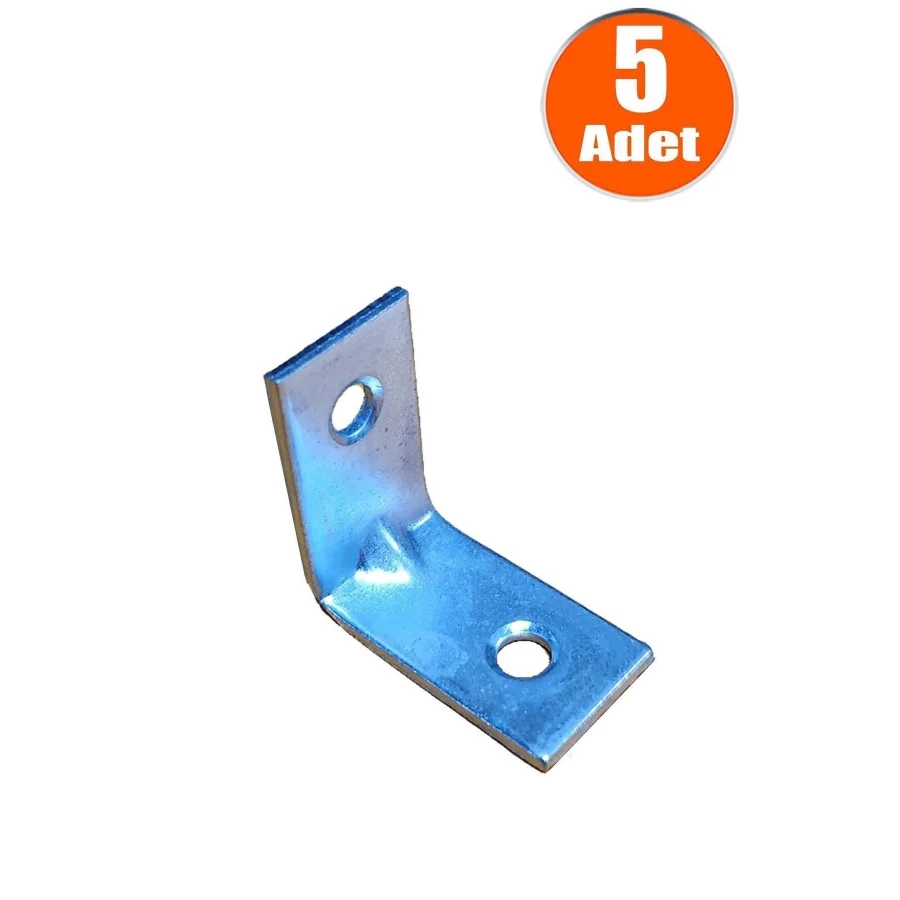 1.5x2.5x2.5 Mobilya Dolap Köşe Bağlantı L Demir Gönye Sabitleme 5 Adet