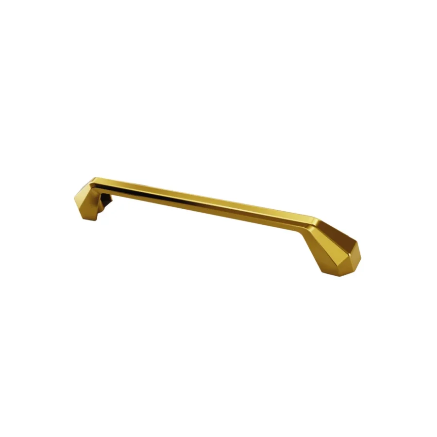 160 mm Polygon Altın Kulp Mobilya Kulpu Gold