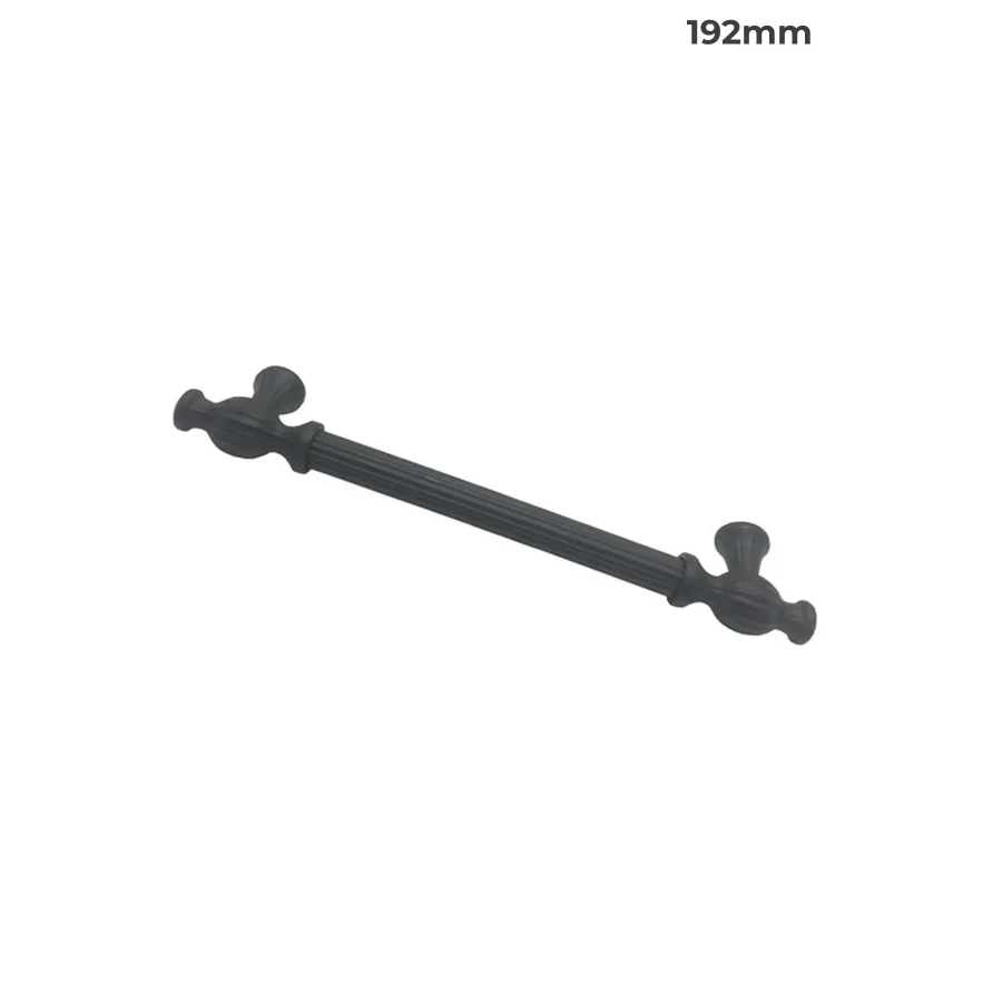 192 mm Siyah Asil Çizgili Kulp Mobilya Kulpu