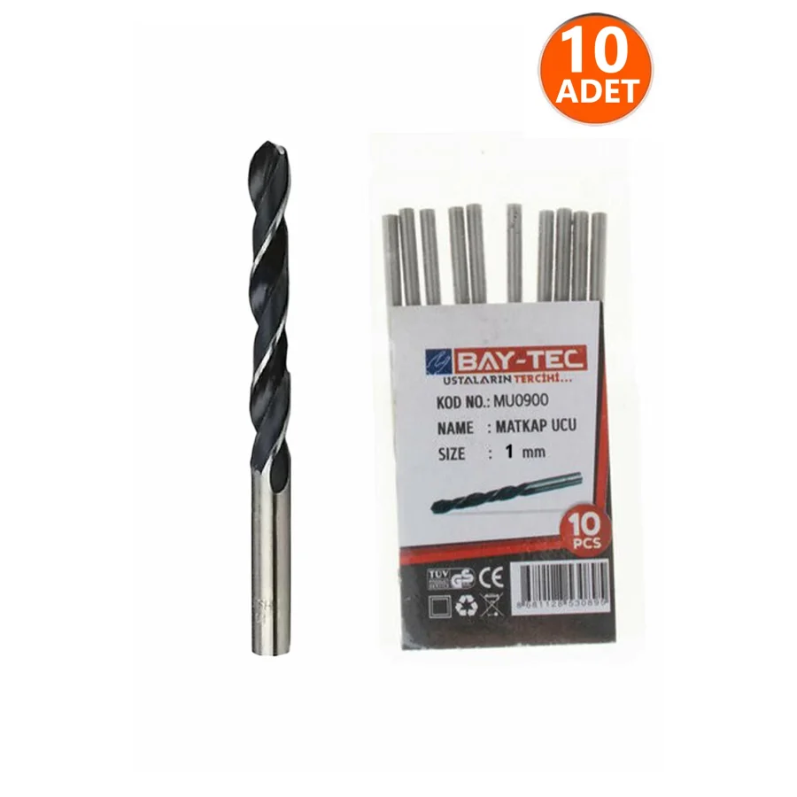 1mm Hss Matkap Ucu Paket 10 Adet