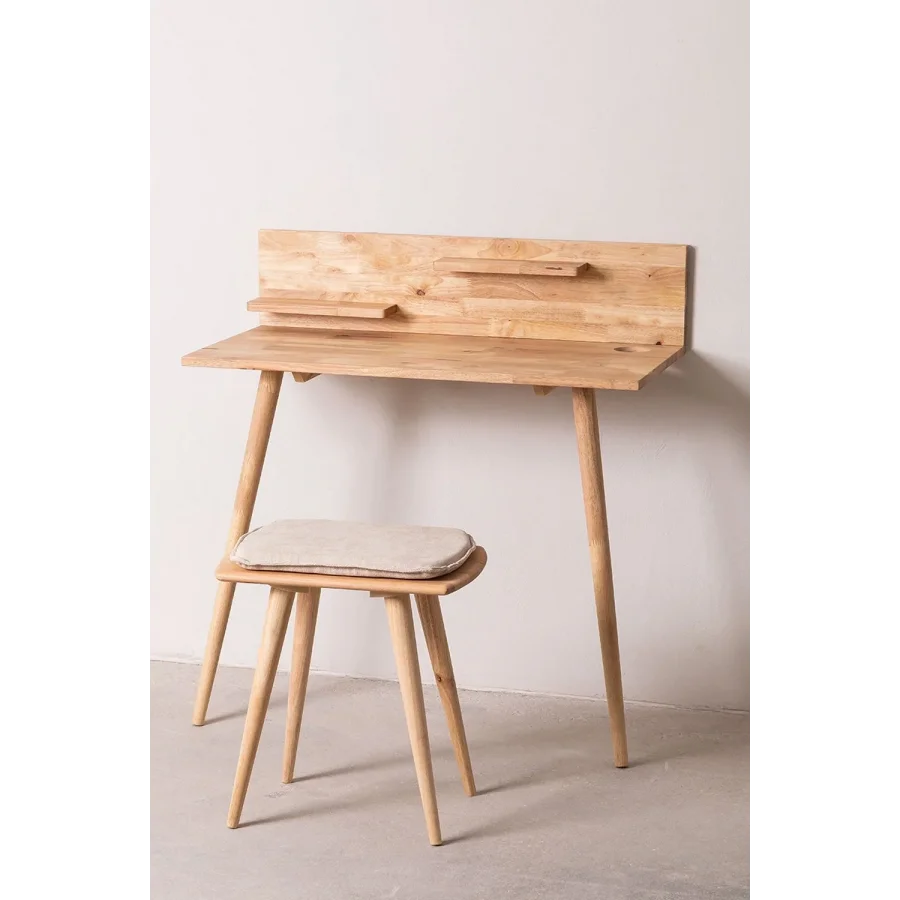 2 Ayaklı Basic Model Ahşap Çalışma Masası 90x75x45 Cm