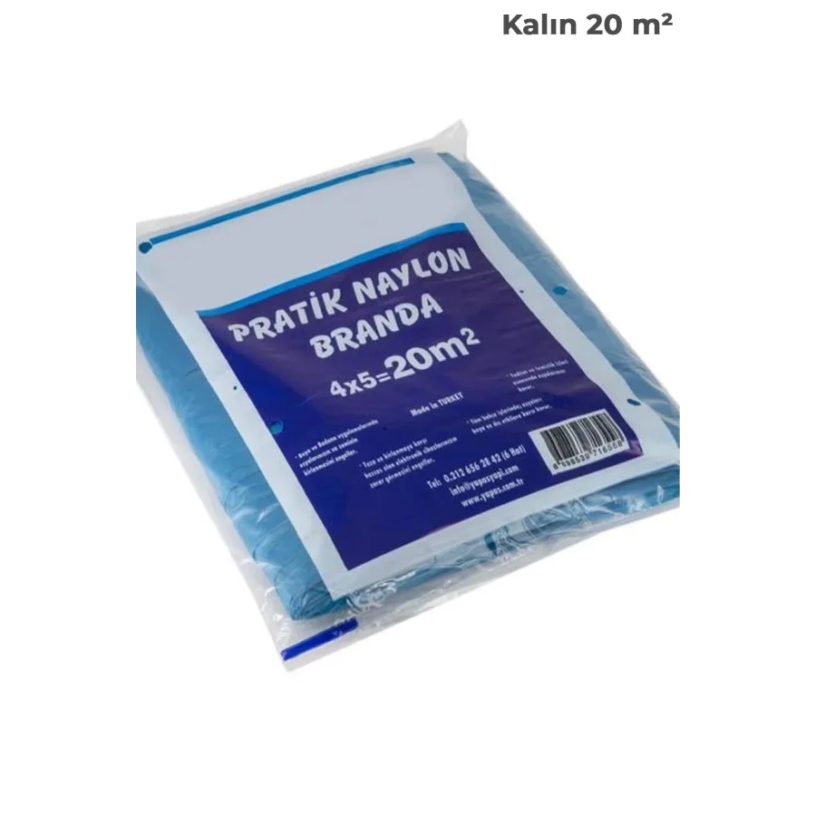 20 M2 Kalın Hışır Örtü Koruyucu Branda Boya Örtüsü