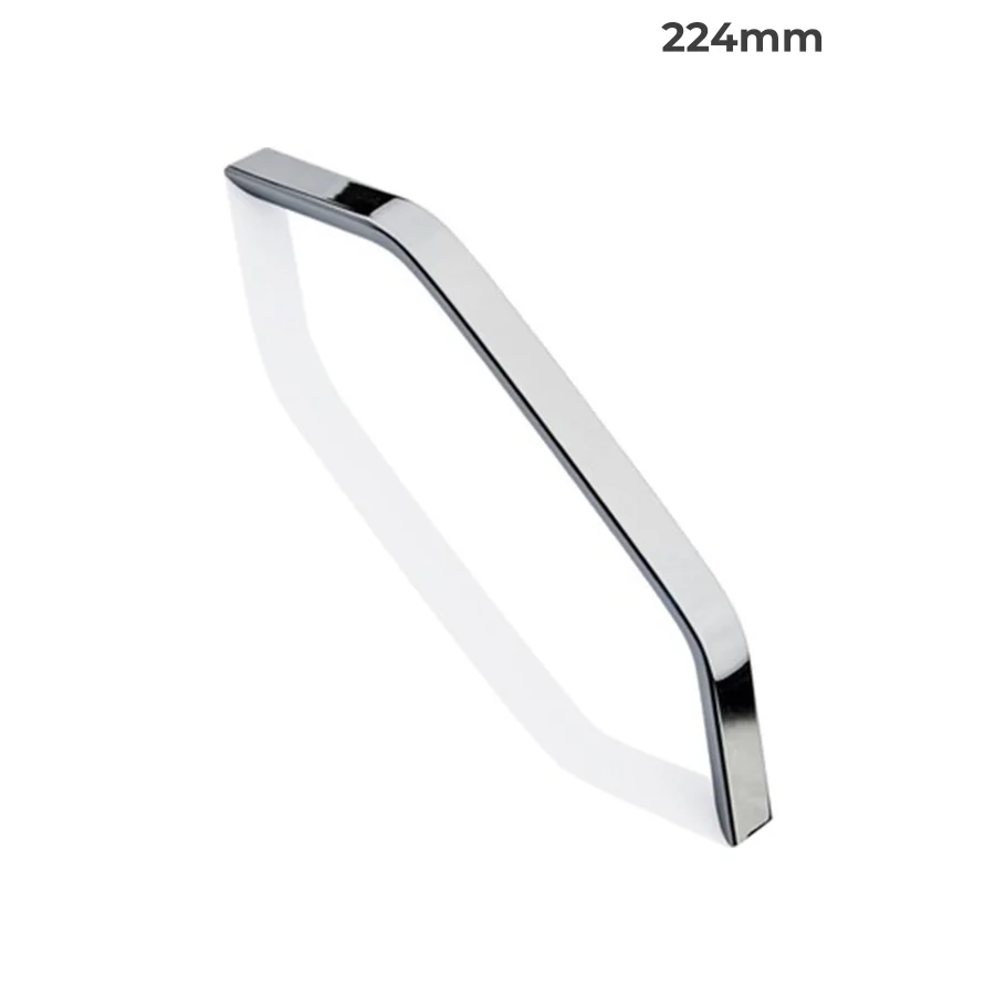 224 mm Yeni Şahin Metal Kulp Krom Mobilya Dolap Kapak Çekmece Kulpu