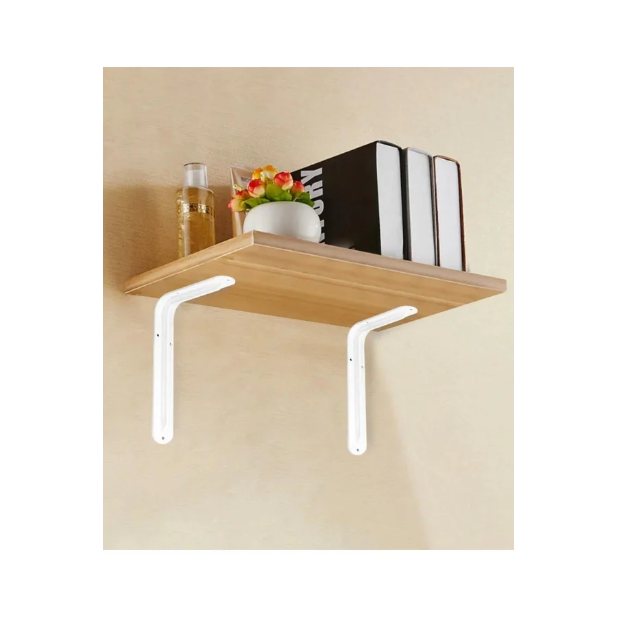 24 Adet Flore Beyaz Lüks Raf Altı L Ayak 16.5x23