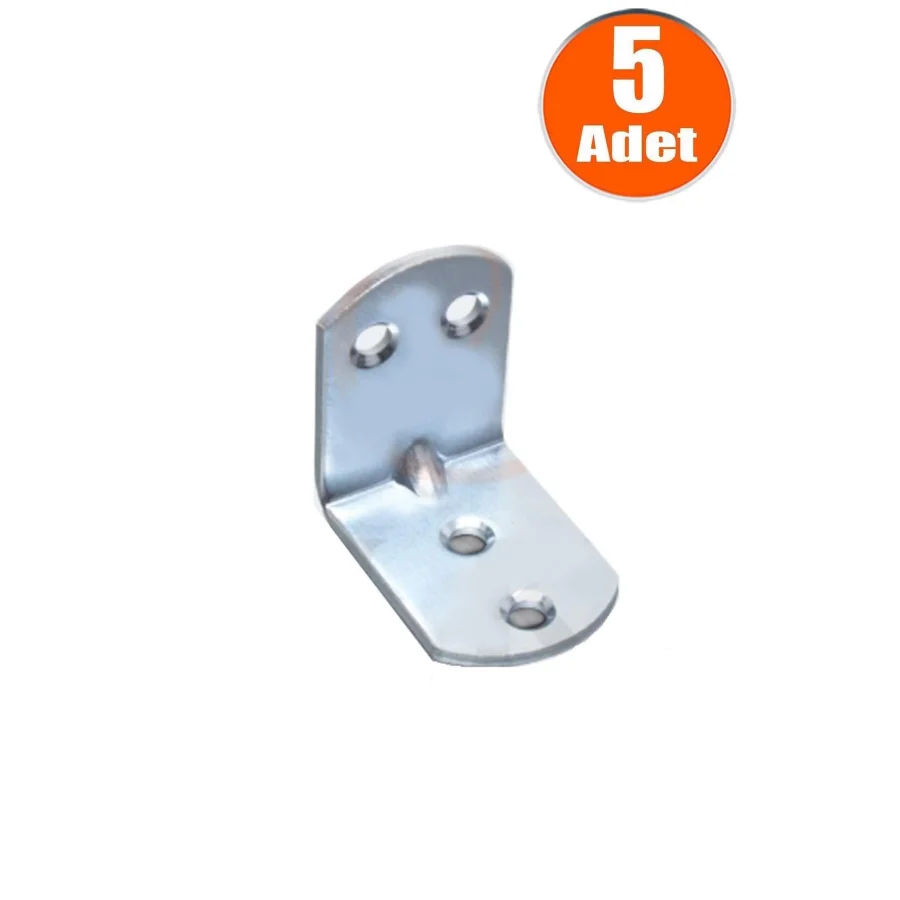 2.4x3x3 Mobilya Dolap Köşe Bağlantı L Demir Gönye Sabitleme 5 Adet