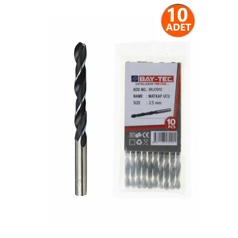 2.5mm Hss Matkap Ucu Paket 10 Adet