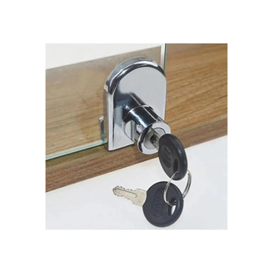 408 Tekli Cam Kapak Vitrin Kilidi Oval