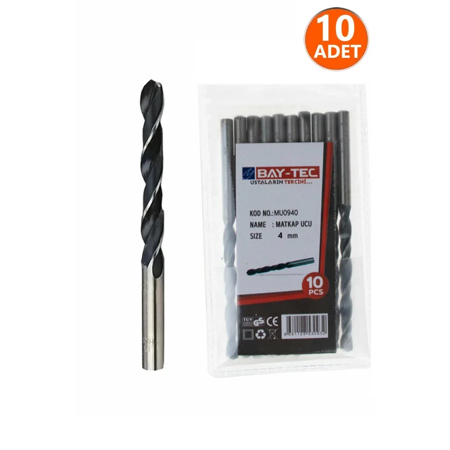 4mm Hss Matkap Ucu Paket 10 Adet