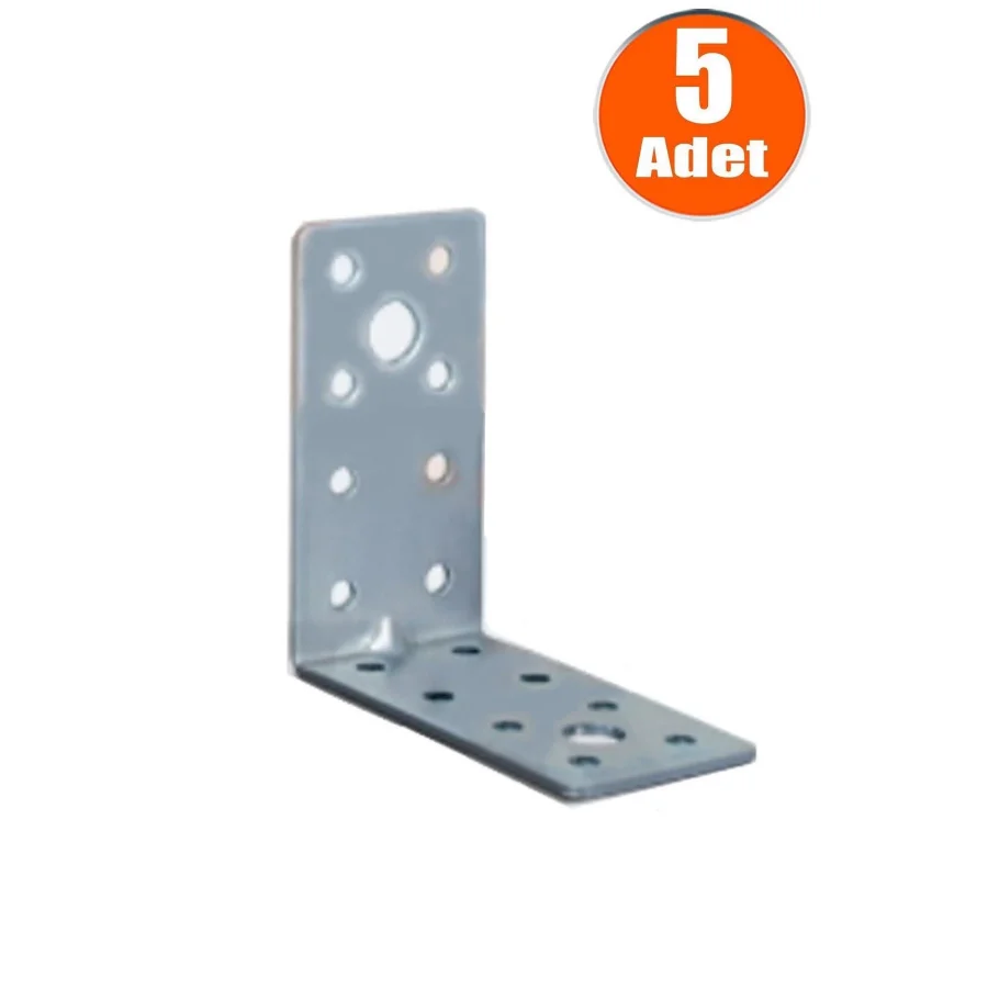 4x8x8 Mobilya Dolap Köşe Bağlantı L Demir Gönye Sabitleme 5 Adet