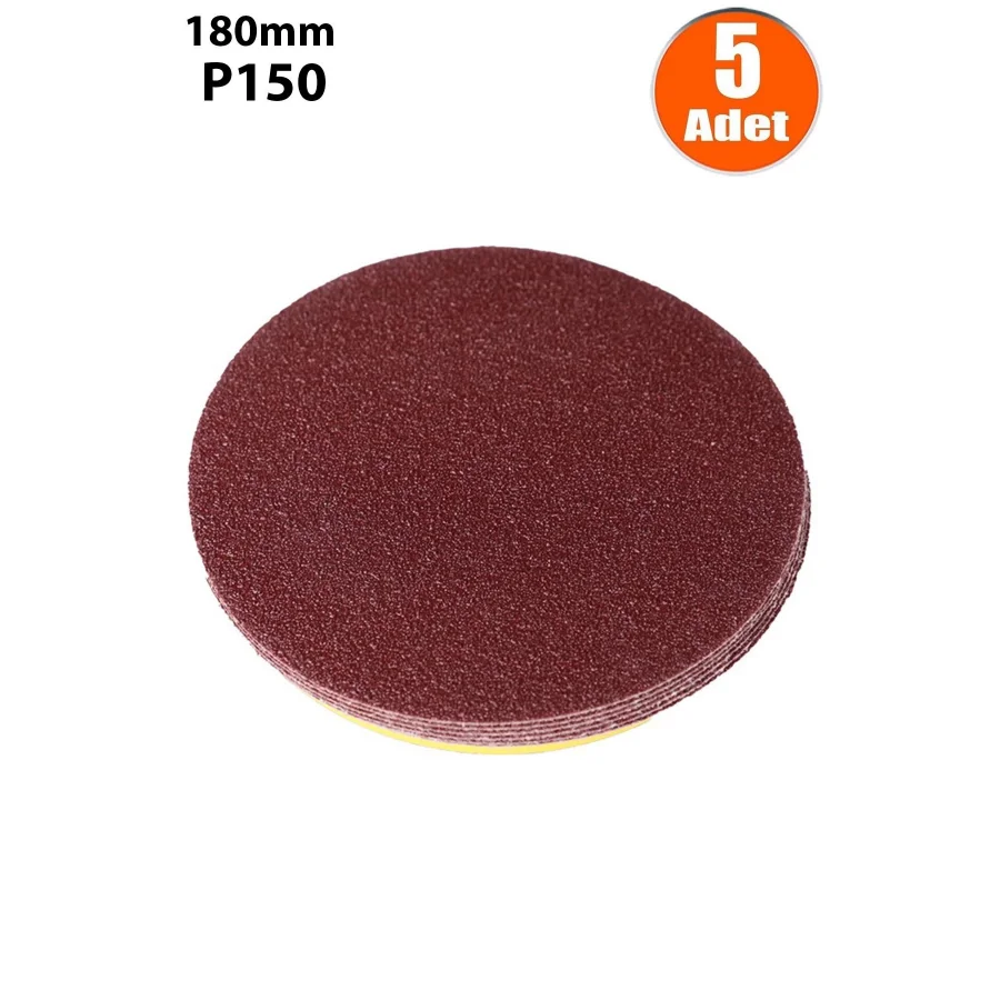 5 Adet 150 Kum Cırt Zımpara 180mm