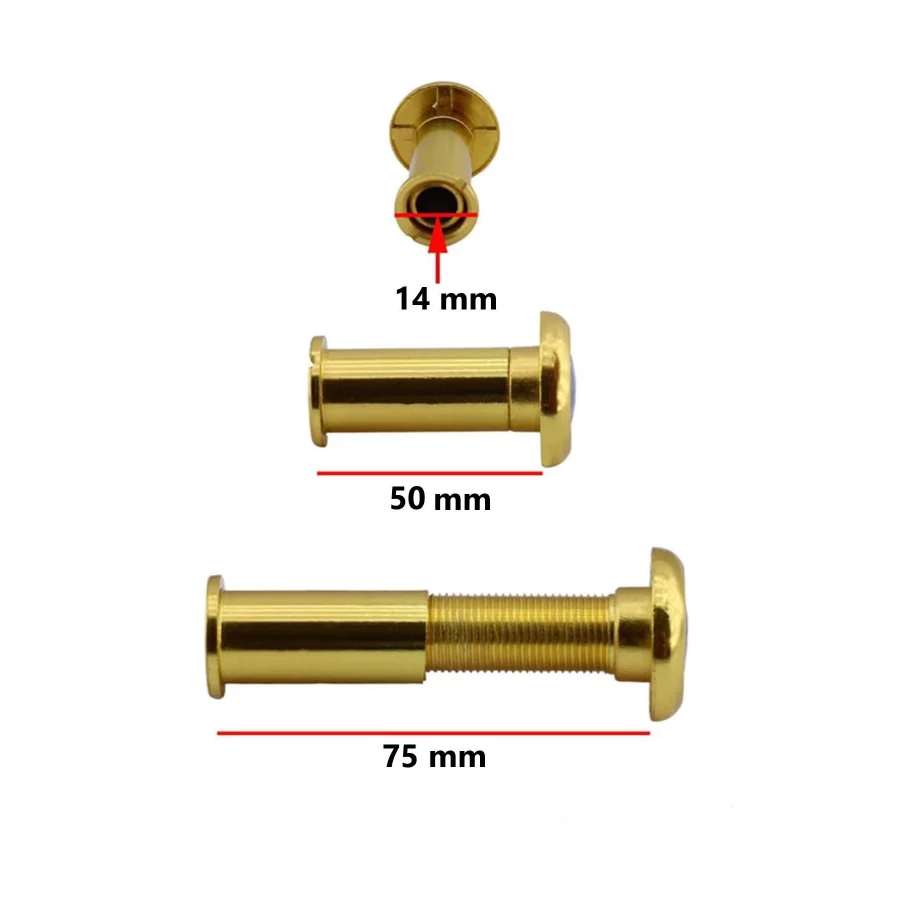 50-75 mm Ayarlanabilir Gold Kapı Dürbünü Albirifin Çelik Kapı Dürbün Altın