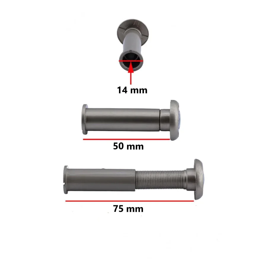 50-75 mm Ayarlanabilir Kapı Dürbünü Çelik Kapı Dürbün Saten