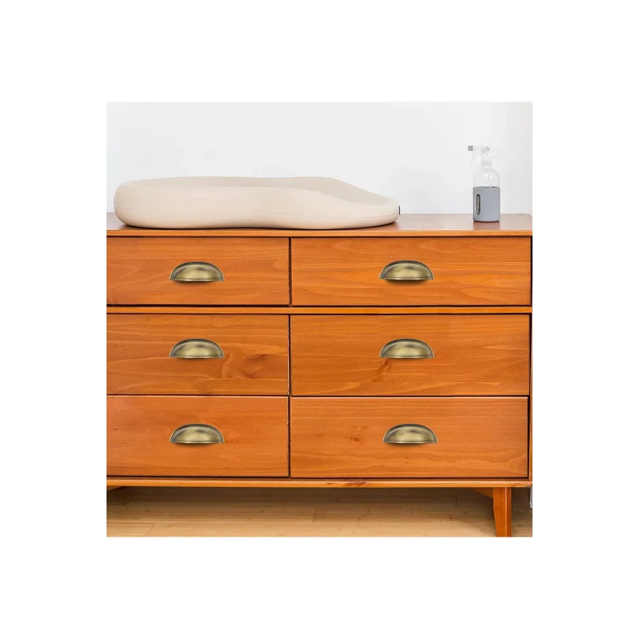 64 mm Antik Sarı Midye Kulp Tas Mobilya Kulpu