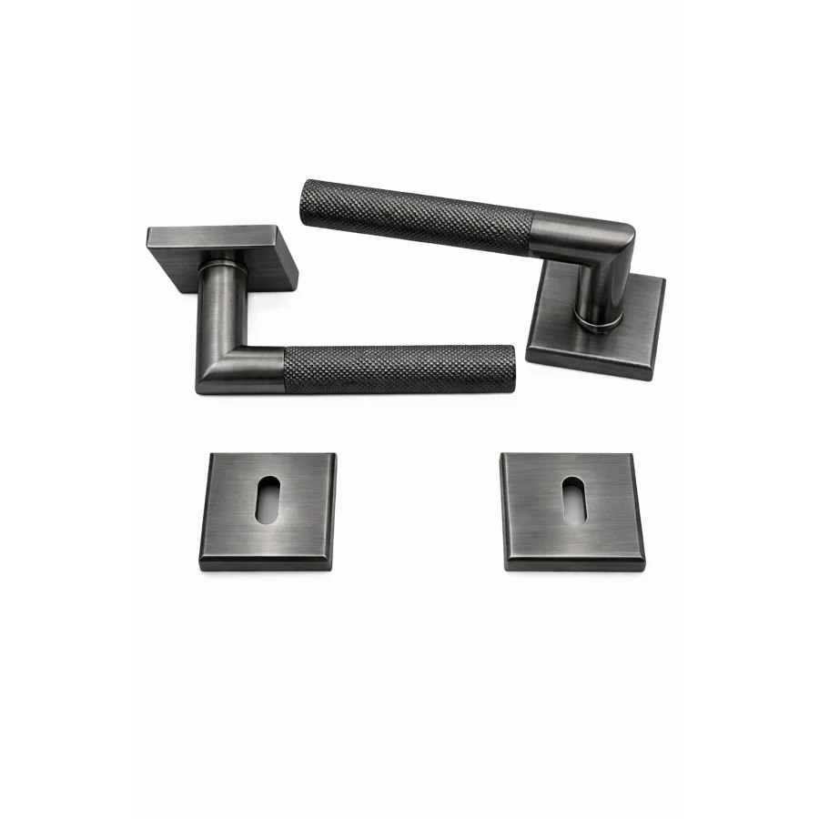 Nobel Hatay Satine Füme Rozetli Kapı Kolu