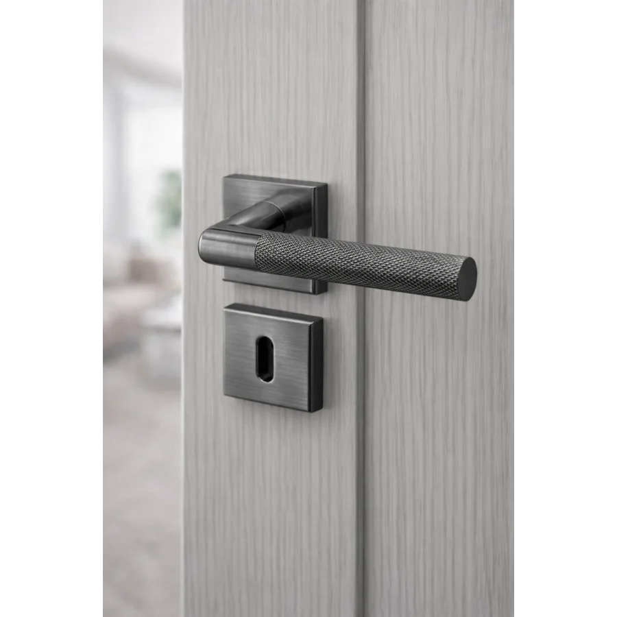 Nobel Hatay Satine Füme Rozetli Kapı Kolu