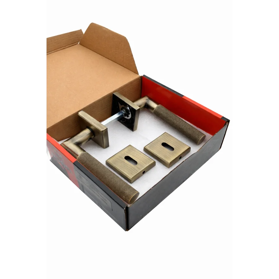 Nobel Hatay Satine Antik Sarı Rozetli Kapı Kolu