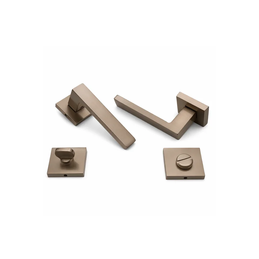 Nobel Karsima Satine Bronz Rozetli Kapı Kolu