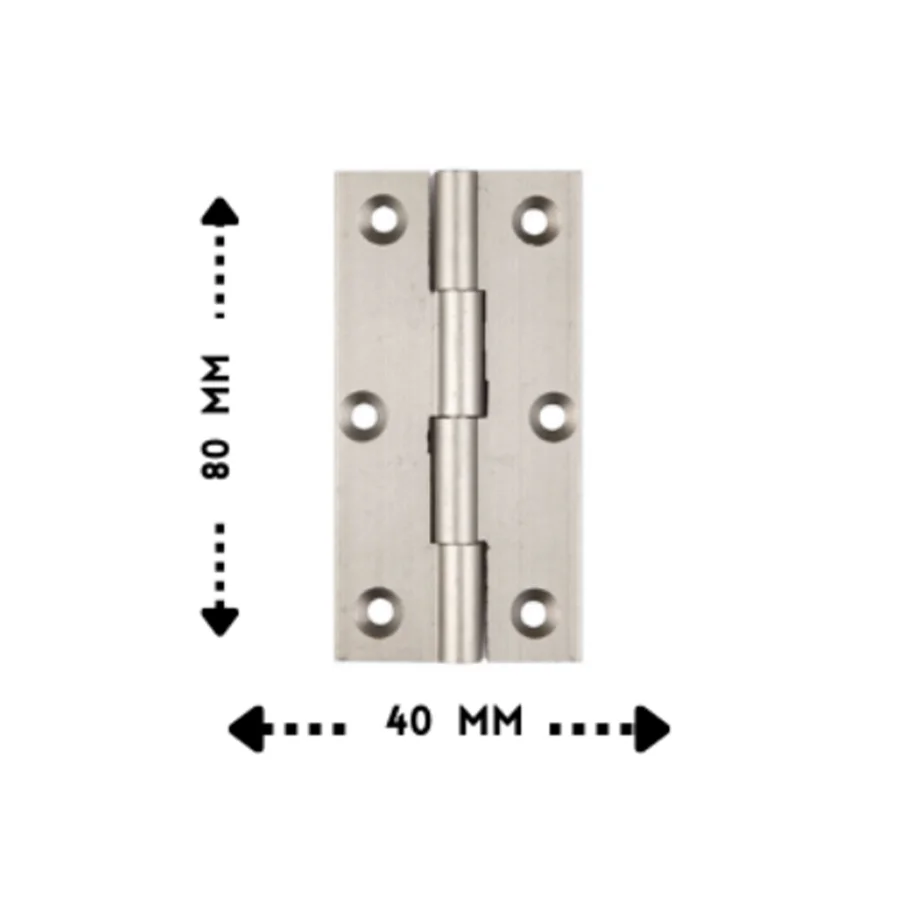 Alüminyum Yaprak Menteşe Saten 10 Cm