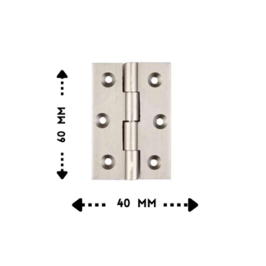 Alüminyum Yaprak Menteşe Saten 6 Cm