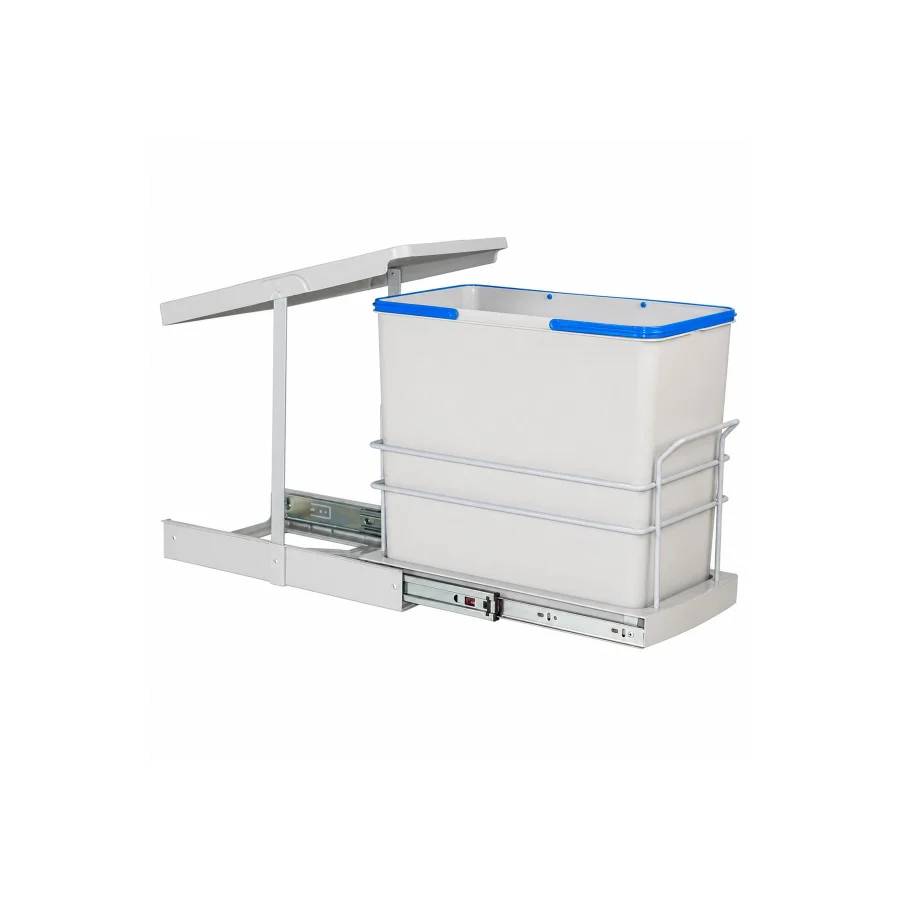 Teleskopik Raylı Çöp Kovası 24 Litre