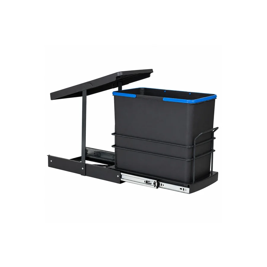 Teleskopik Raylı Çöp Kovası 24 Litre