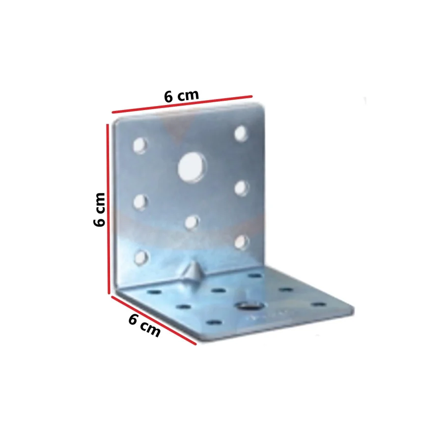 6x6x6 Mobilya Dolap Köşe Bağlantı L Demir Gönye Sabitleme 5 Adet