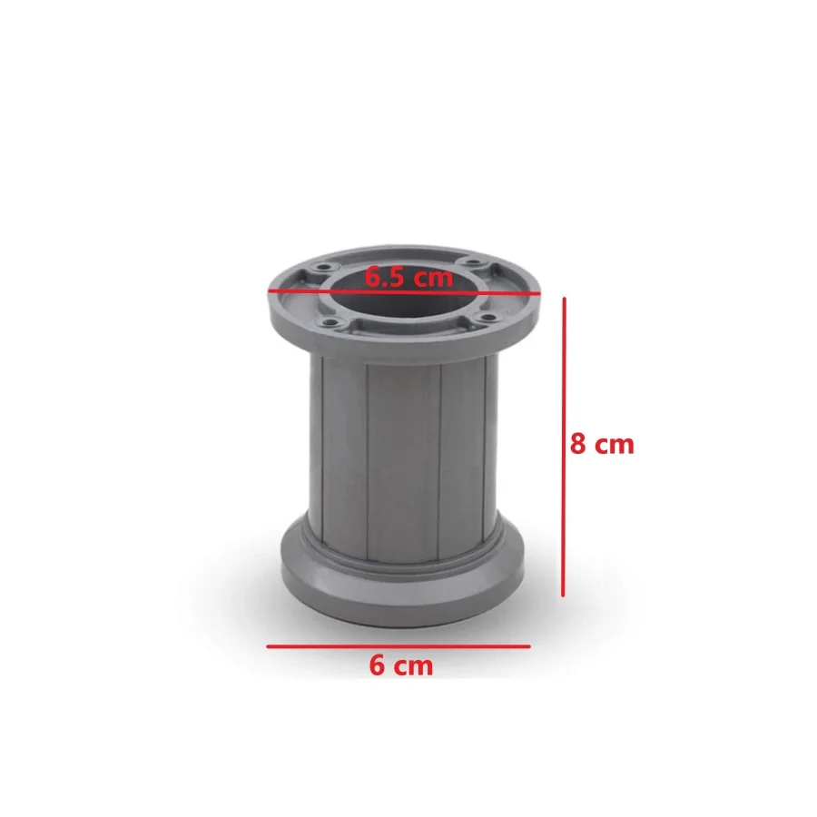 8 Cm Gri Jumbo Ayak Ayarlanabilir Mobilya Ayağı