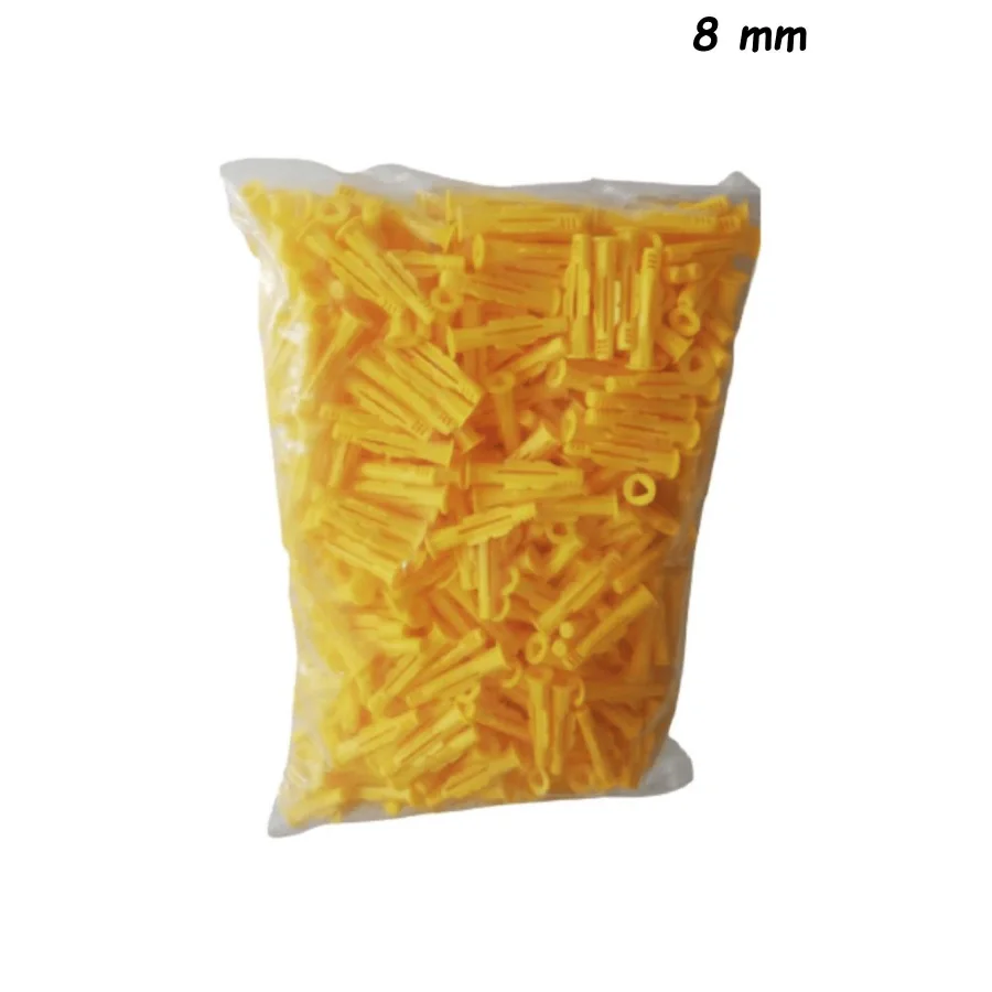 8 Mm Sarı Roket Dübel Paket 100 Adet