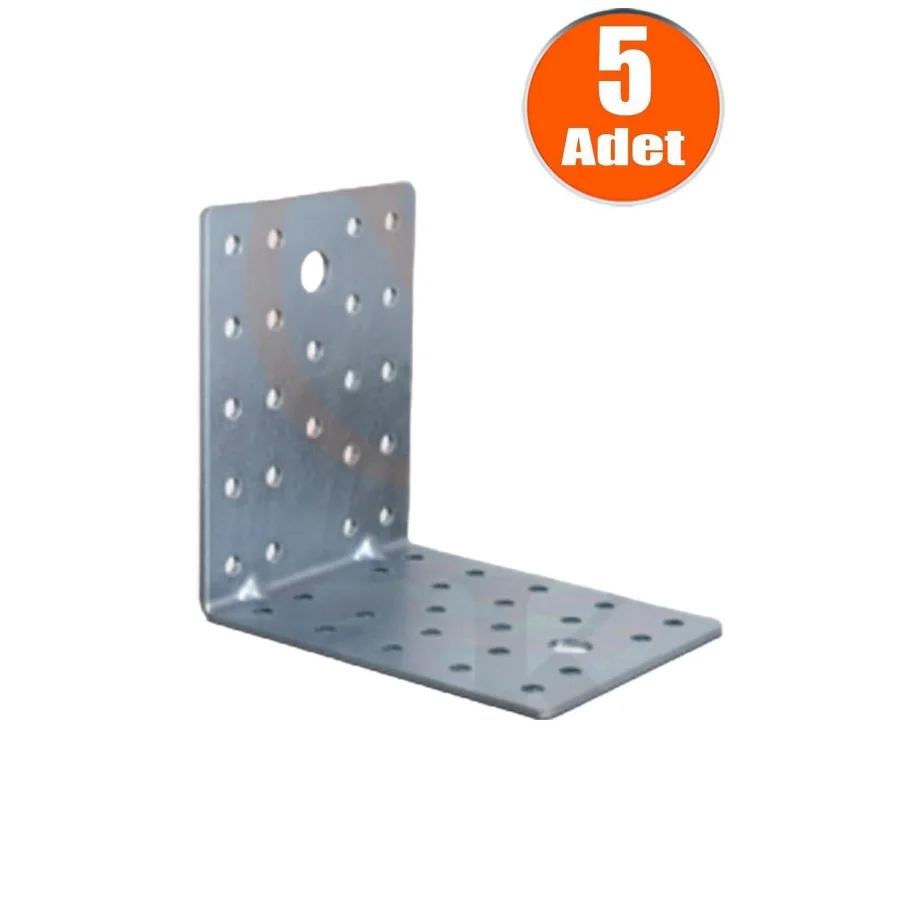 8x10x10 Mobilya Dolap Köşe Bağlantı L Demir Gönye Sabitleme 5 Adet