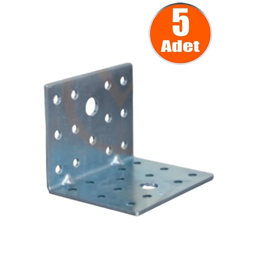 8x6x6 Mobilya Dolap Köşe Bağlantı L Demir Gönye Sabitleme 5 Adet