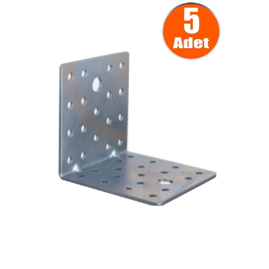 8x8x8 Mobilya Dolap Köşe Bağlantı L Demir Gönye Sabitleme 5 Adet