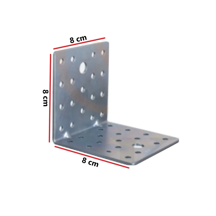 8x8x8 Mobilya Dolap Köşe Bağlantı L Demir Gönye Sabitleme 5 Adet
