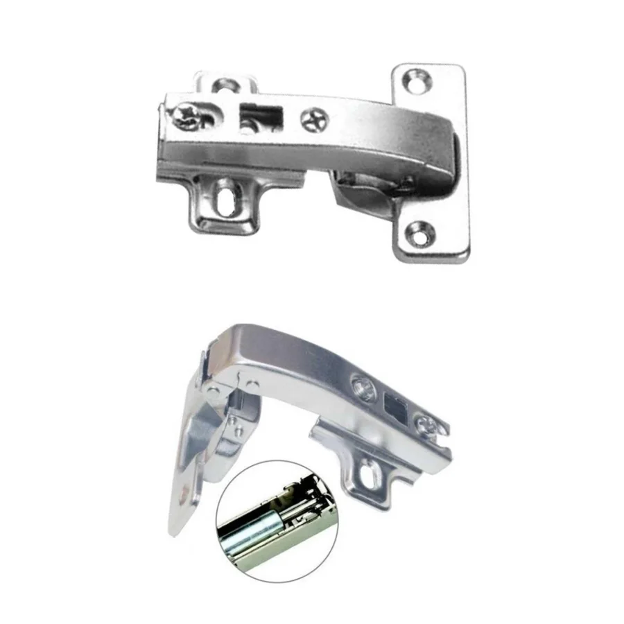 90 Derece Frenli Açılı Menteşe Dolap Kapak Menteşesi Taban Dahil