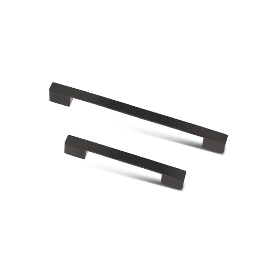 96 - 128 mm Çift Ölçülü İnce Köprü Metal Kulp Siyah