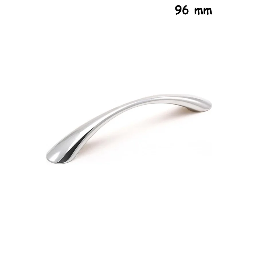 96 mm Kalın Yay Metal Kulp Krom Mobilya Dolap Kapak Çekmece Kulpu