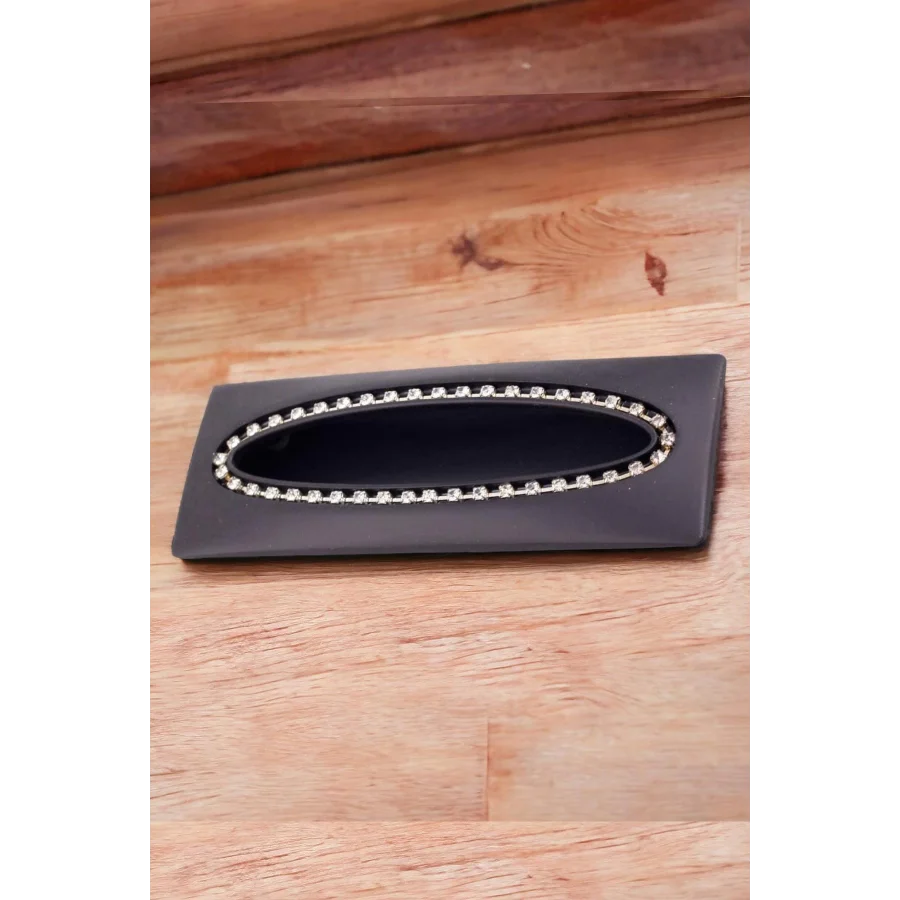 96 mm Taşlı Gömme Kulp Siyah Mobilya Kulpu