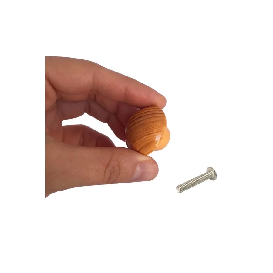 Açık Kayın Mantar Düğme Metal Kulp Mobilya Dolap Kapak Çekmece Kulpu