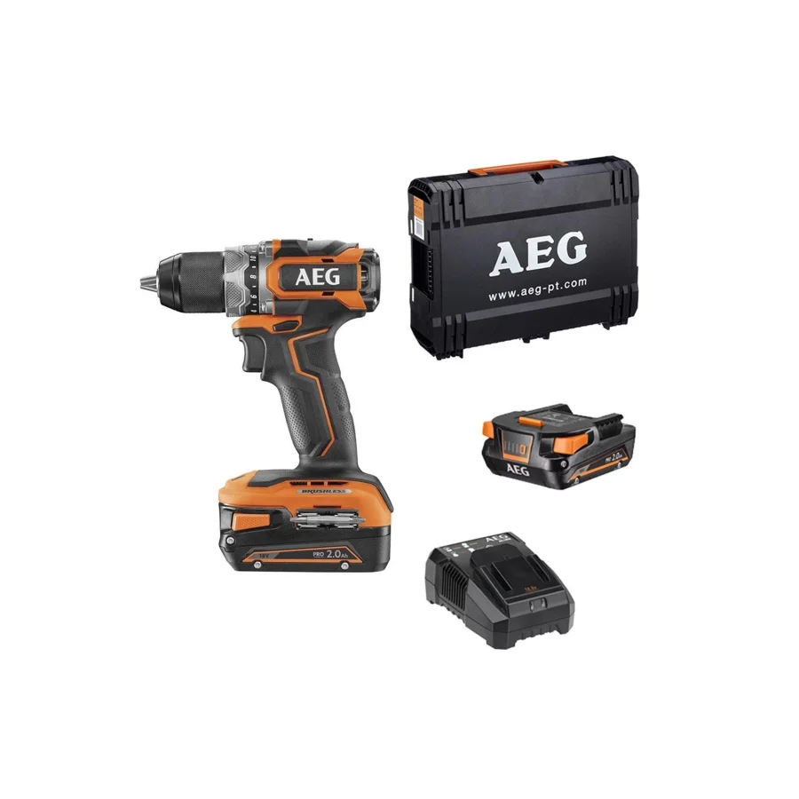 AEG BS 18SBL-202C Kömürsüz Çift Akülü Matkap