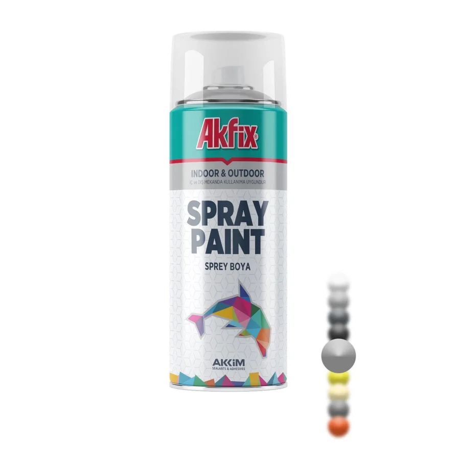 Akfix RAL 9006 Alüminyum Sprey Boya 400 Ml