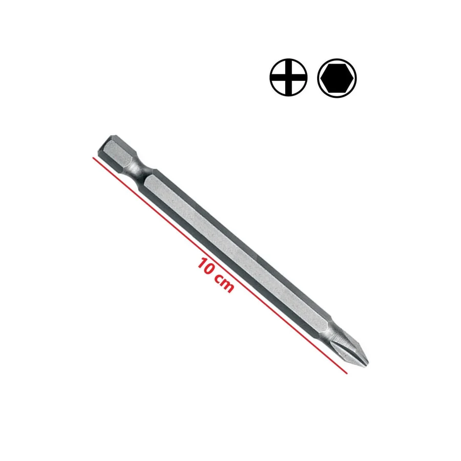 Akıllı Vida için Matkap Ucu Mıknatıslı Bits Uç Vidalama Aparatı Yıldız Uç PH2x100mm