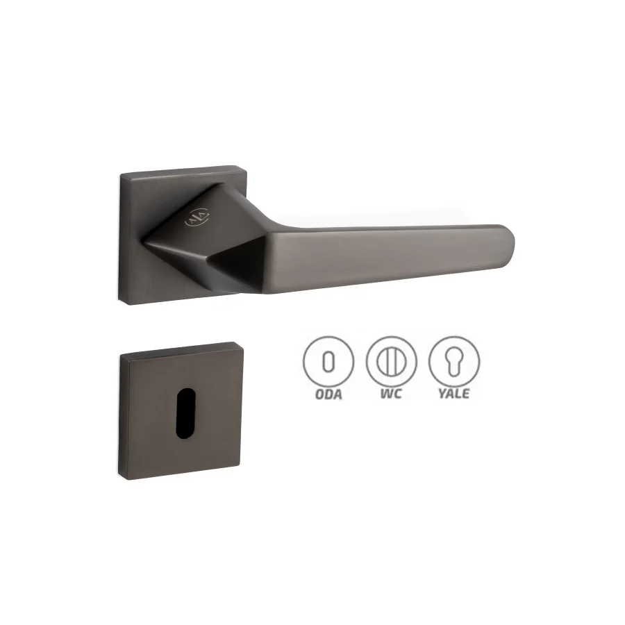 Ala Altair Antrasit Rozetli Kapı Kolu Takım