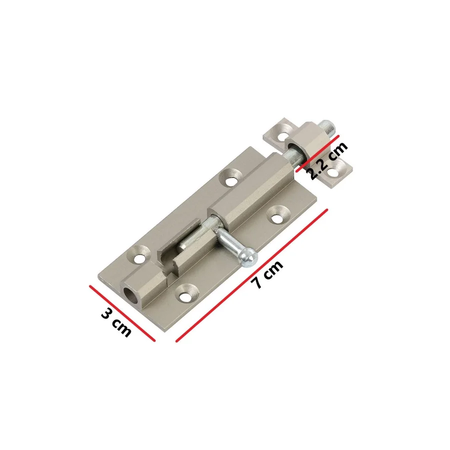 Alüminyum Mavzer Sürgü Kilit Saten 7 Cm