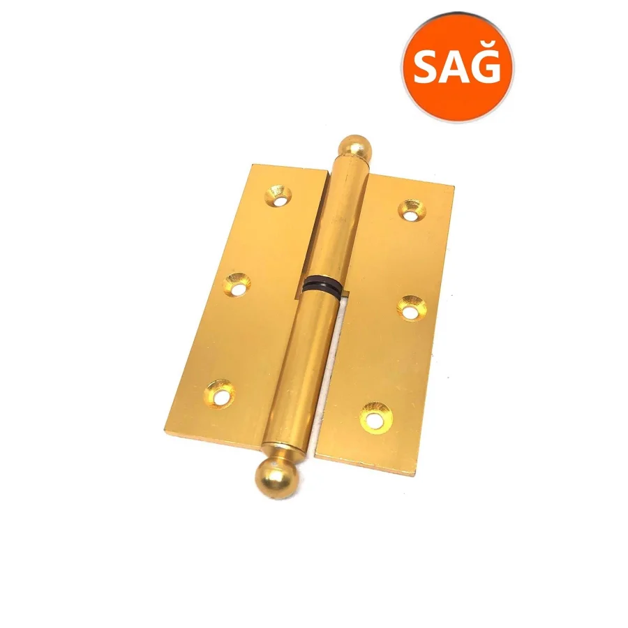 Alüminyum Okka Menteşe Memeli Sarı 10 Cm Sağ