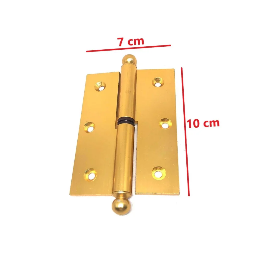 Alüminyum Okka Menteşe Memeli Sarı 10 Cm Sol