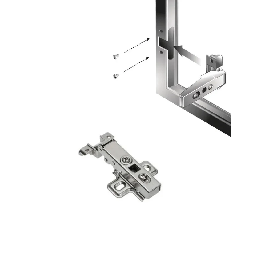 Alüminyum Profil Kapak Menteşesi Düz