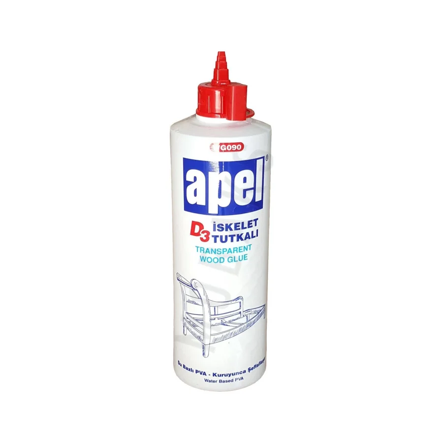 Apel D3 Şeffaf İskelet Tutkalı