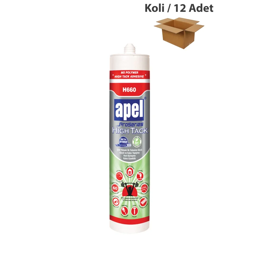 Apel H660 Proseries High Tack Yapıştırıcı 290 Ml Koli 12 Adet