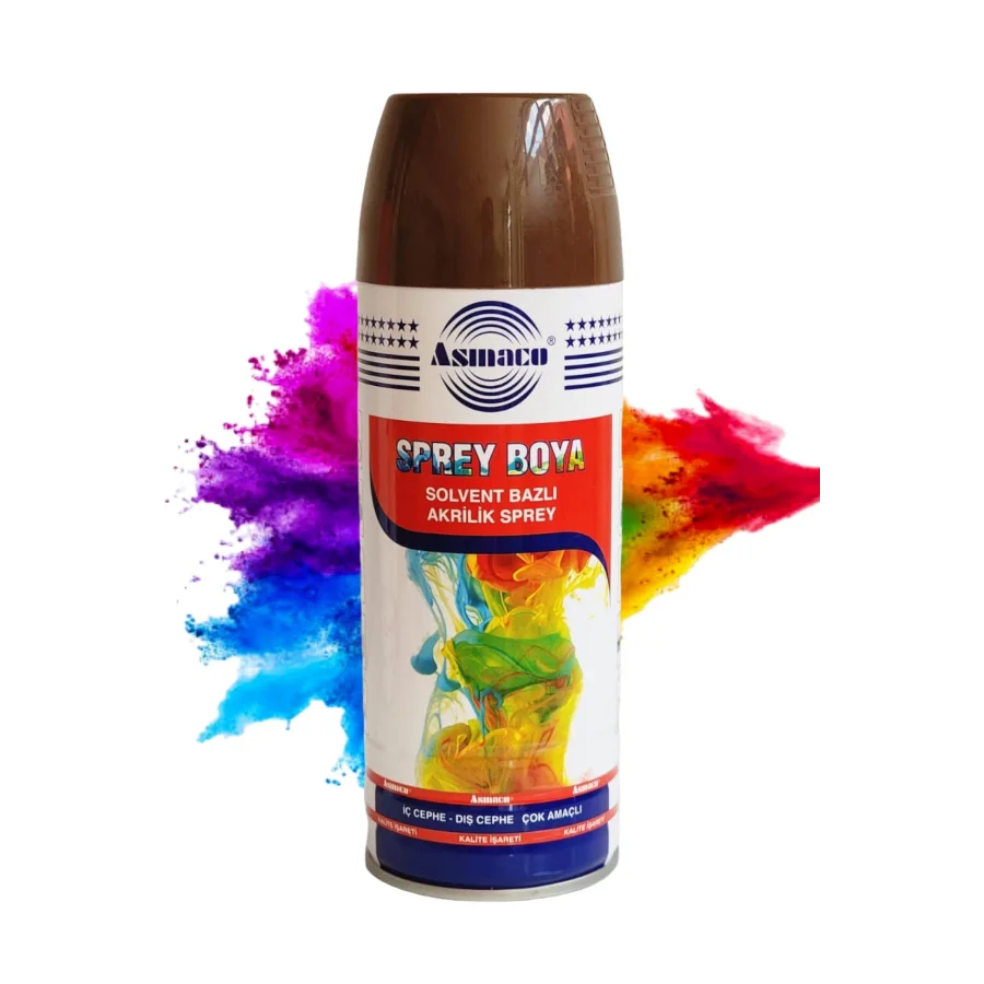 Asmaco Kahverengi Akrilik Sprey Boya 400 Ml