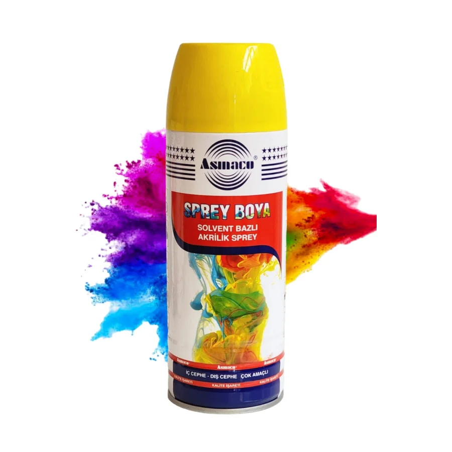Asmaco Krom Sarı Akrilik Sprey Boya 400 Ml