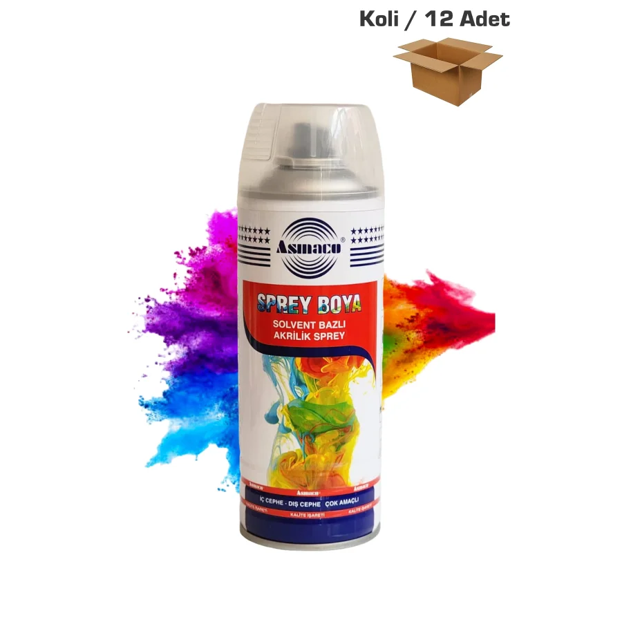 Asmaco Parlak Sprey Vernik 400 Ml Koli 12 Adet